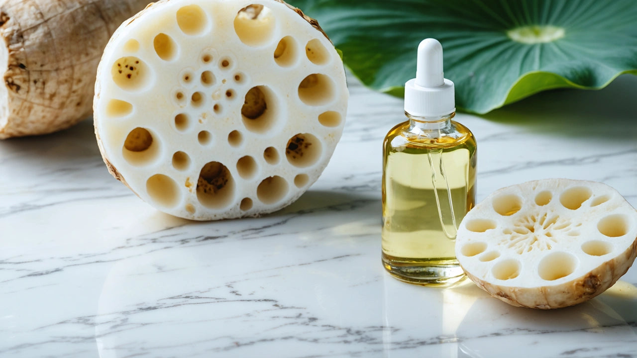 lotus root benefits for skin brightening India - English - Quench Botanics