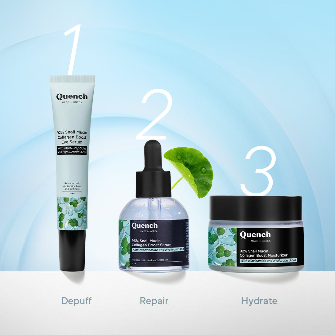 Quench 92% Snail Mucin Collagen Boost Eye Serum