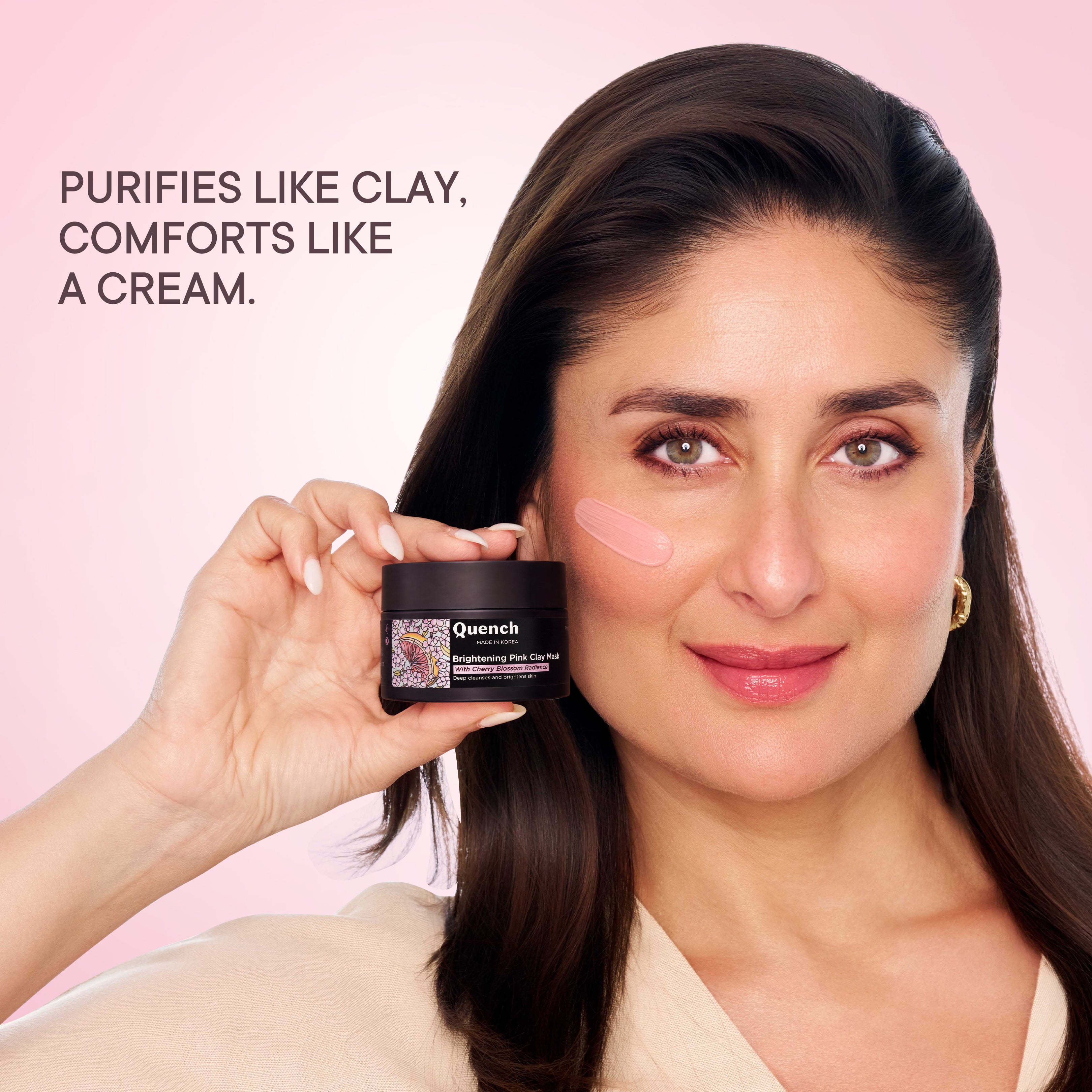 Brightening Pink Clay Mask with Cherry Blossom Radiance | De-tan & Removes Blackheads - 50 ML