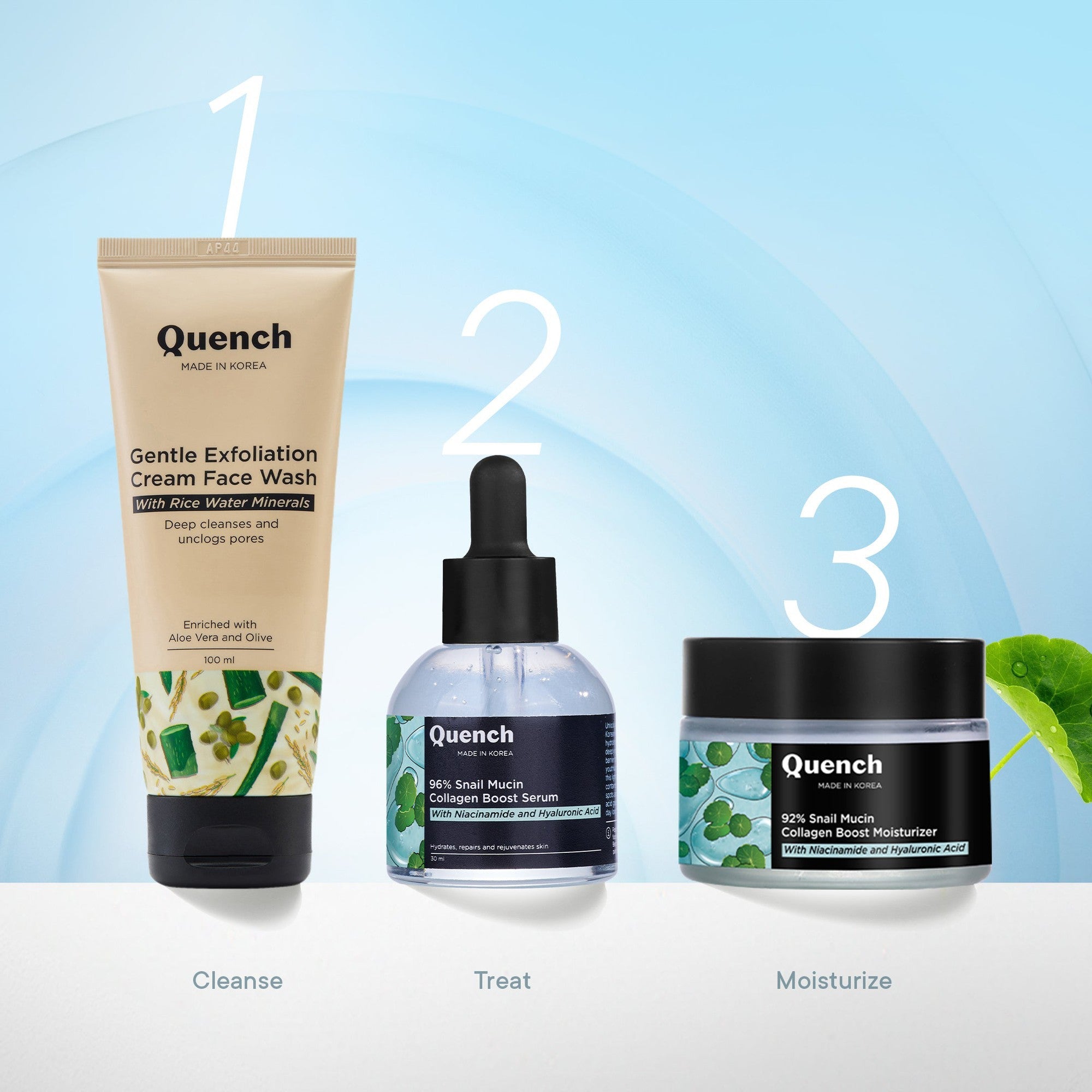 96% Snail Mucin Collagen Boost Serum with Niacinamide & Hyaluronic Acid - 10 ml (Mii)