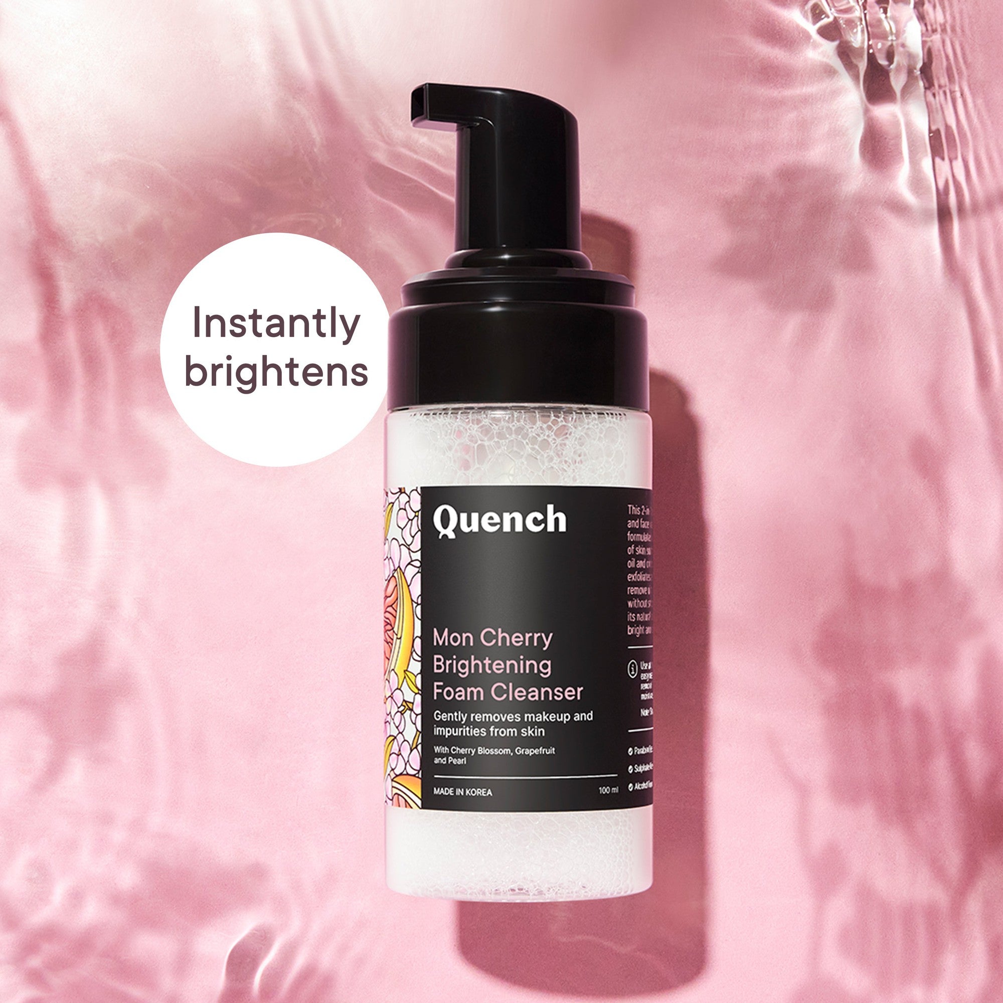 Brightening Foam Cleanser with Cherry Blossom Radiance - 100 ML - Pack Of 1