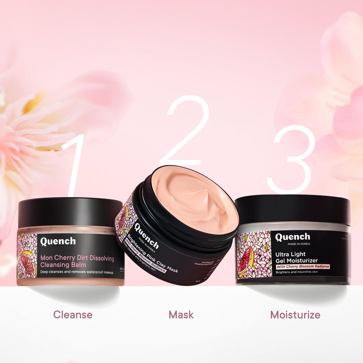 Brightening Pink Clay Mask with Cherry Blossom Radiance | De-tan & Removes Blackheads - 50 ML