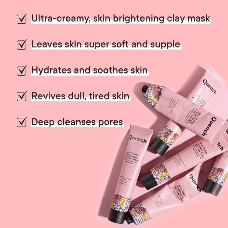 Brightening Pink Clay Mask with Cherry Blossom Radiance Mini - Pack of 2