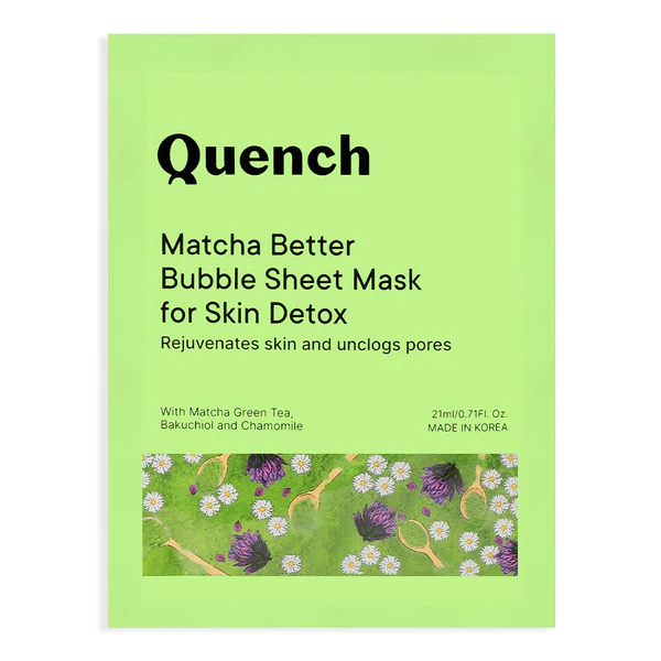 Bubble Sheet Mask with Matcha Green Tea Anti-Oxidants (Pack of 6)