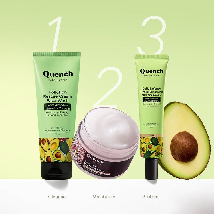 Daily Defense Tinted Sunscreen SPF 50 PA+++ with Avocado Vitamins C & E (Deep) - 50 ML (Copy)