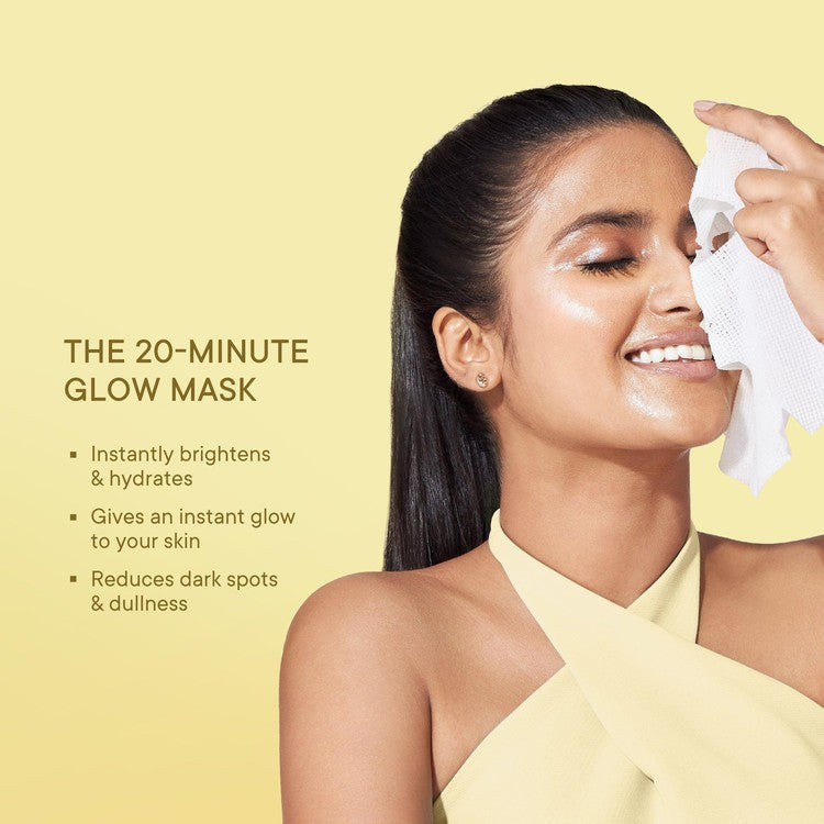 Instaglow Sheet Mask with Yuzu Vitamin C (Pack Of 1)