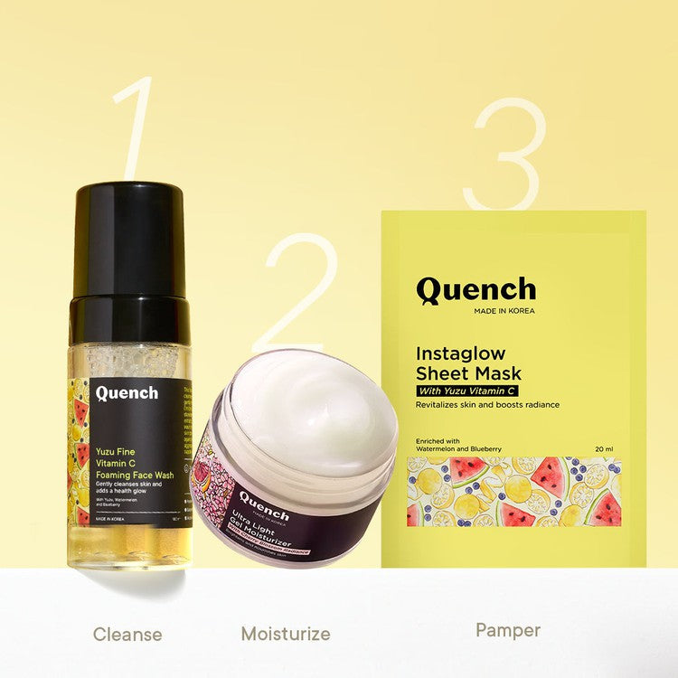 Instaglow Sheet Mask with Yuzu Vitamin C (Pack Of 1)