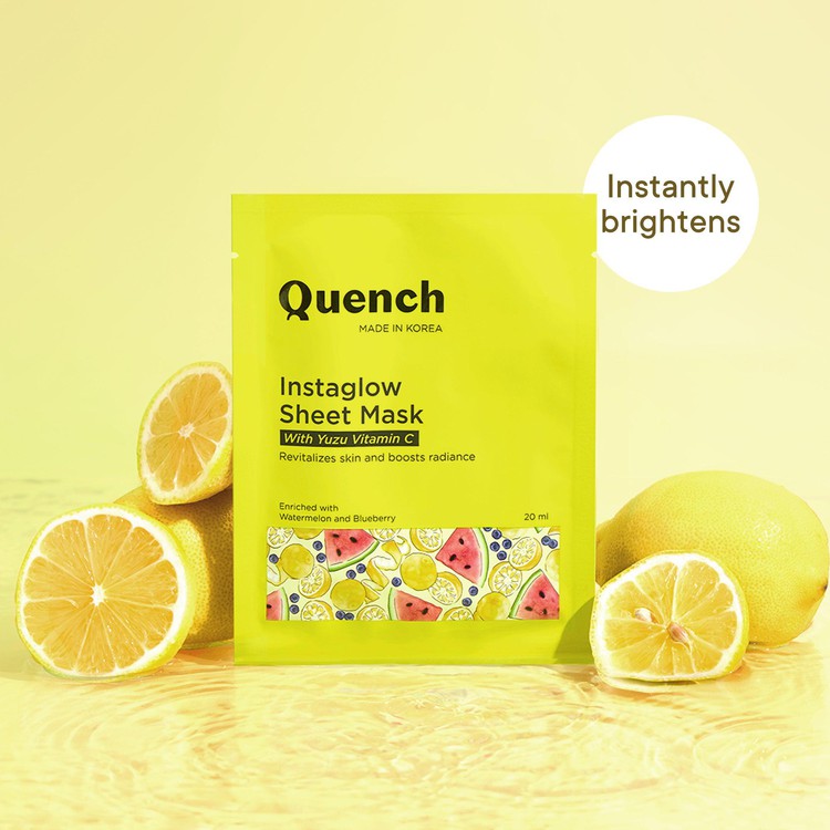 Instaglow Sheet Mask with Yuzu Vitamin C (Pack Of 1)