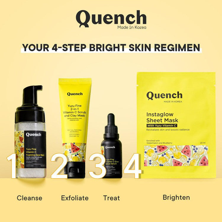 Instaglow Sheet Mask with Yuzu Vitamin C (Pack of 3)