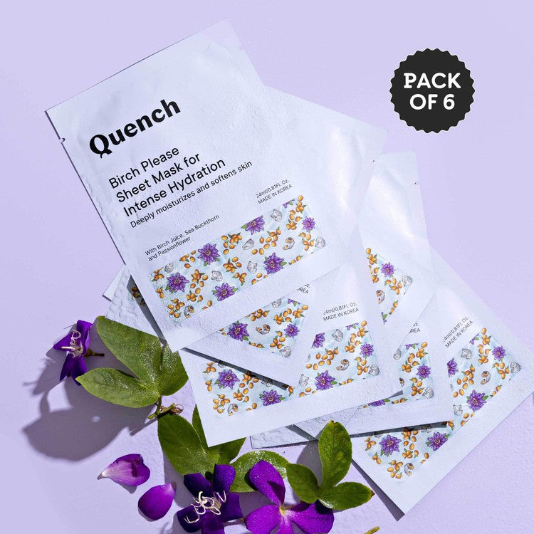 Intense Hydration Sheet Mask with Birch Juice Enzymes (Pack of 6)