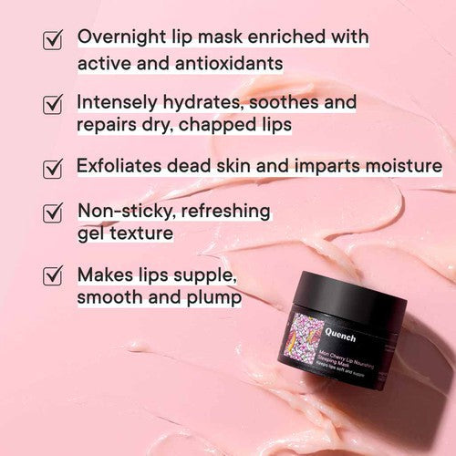 Lip Nourishing Sleeping Mask with Cherry Blossom Radiance - 15 ML Free