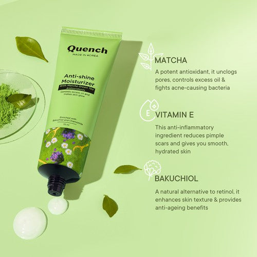 Oil Free Moisturizer with Matcha Green Tea - 75 ML (Pack of 2)