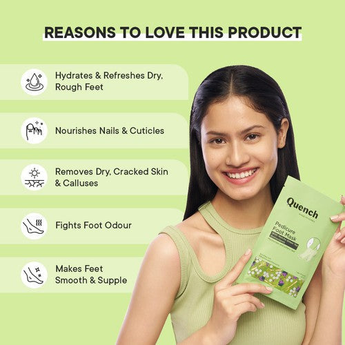 Pedicure Foot Mask with Matcha Green Tea (Pack of 1)