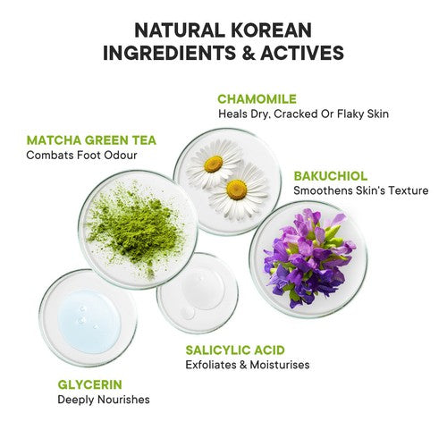 Pedicure Foot Mask with Matcha Green Tea (Pack of 1)