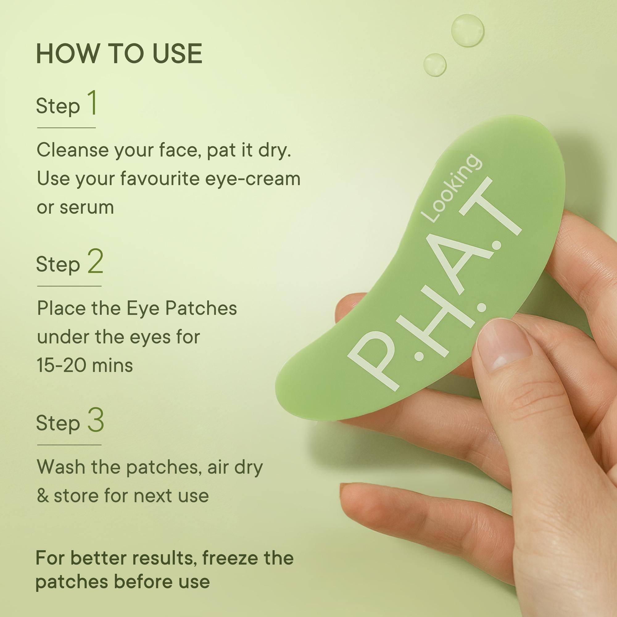 Quench Limited-Edition Reusable Eye Patches - Looking P.H.A.T