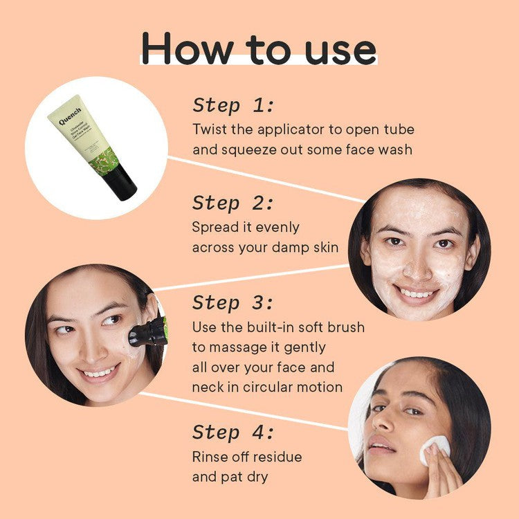 Shine Control Gel Face Wash With Built-in Brush for Deep Cleansing - 100 ML - TEST DEV-X