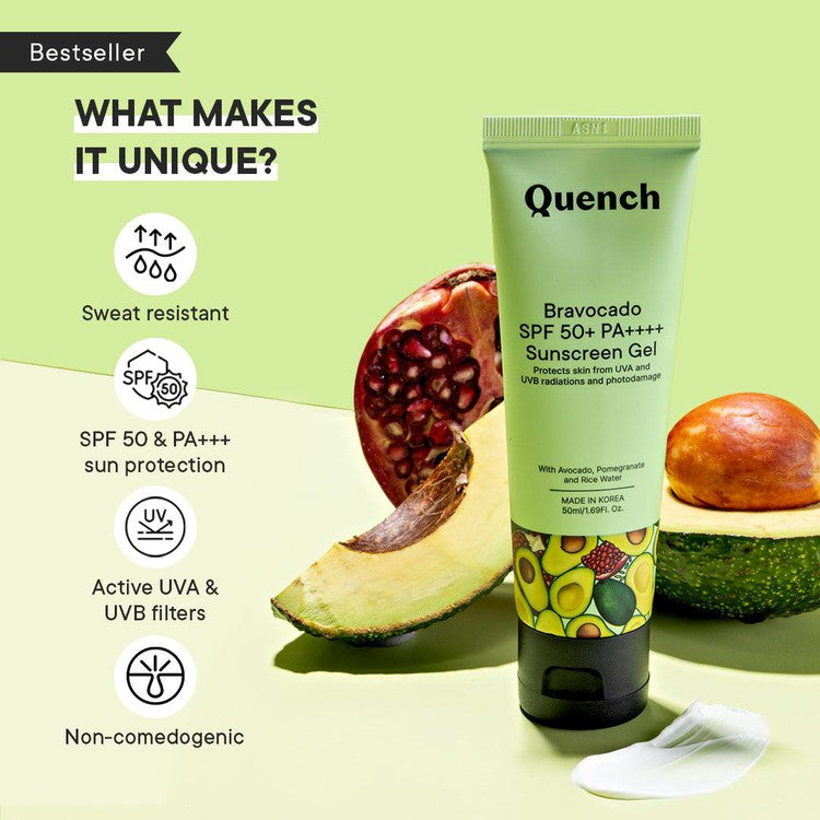 Ultra Light SPF 50+ PA++++ Sunscreen with Avocado Vitamins C & E (Pack of 2)