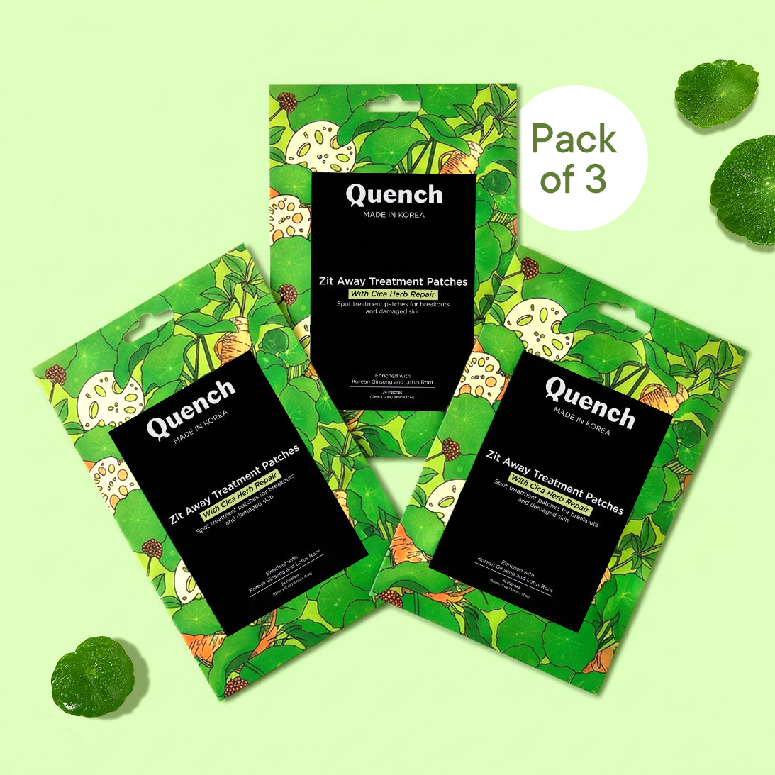 Zit Away Treatment Patches with Cica Herb Repair - 24 PATCHES