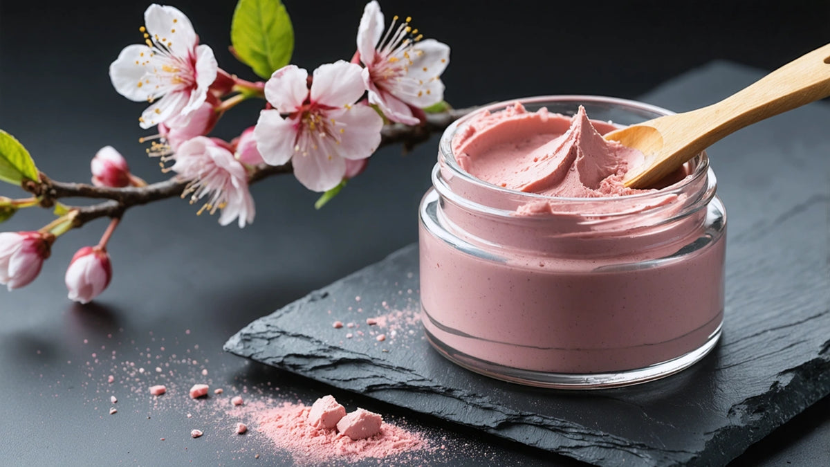 brightening pink clay mask - English - Quench Botanics