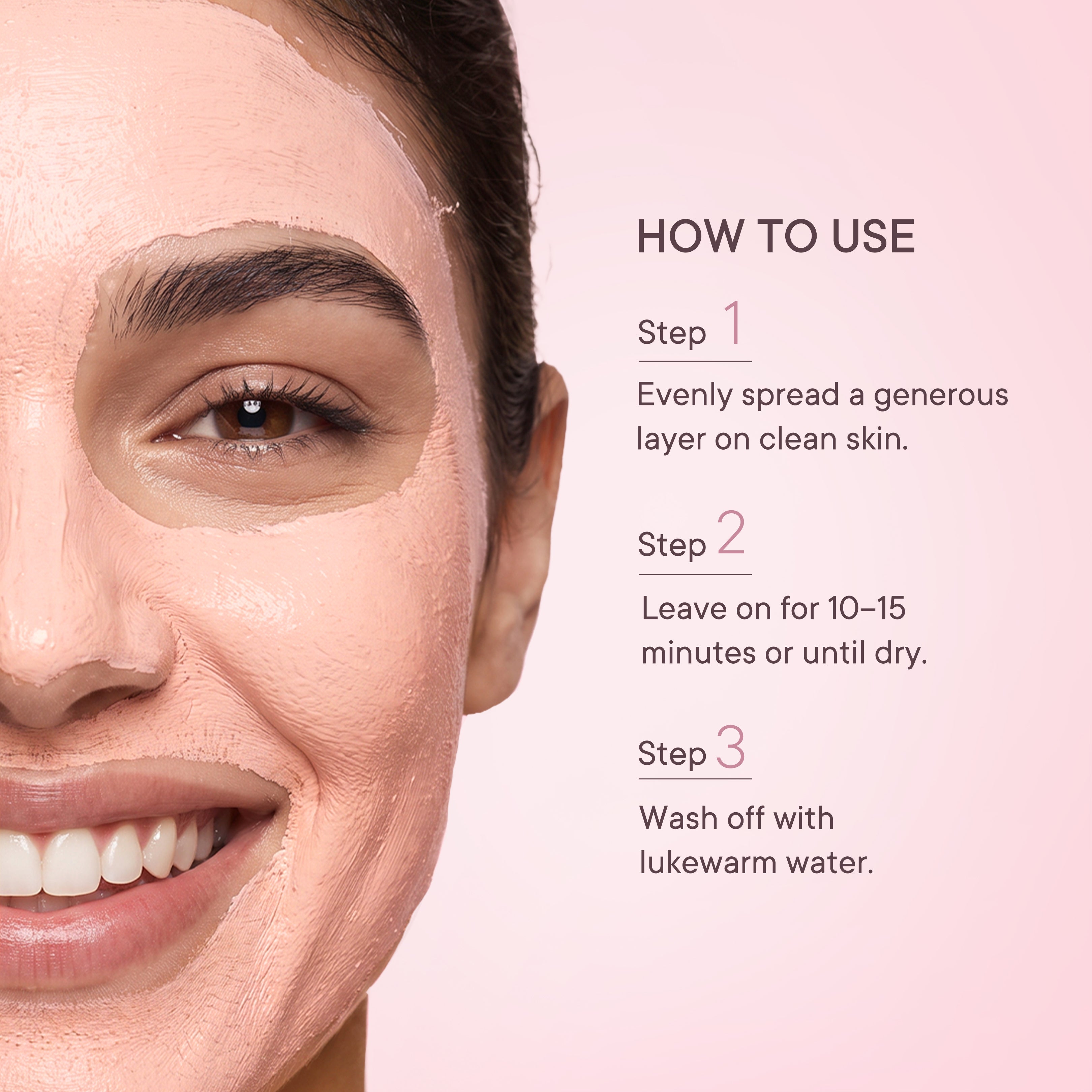 Brightening Pink Clay Mask with Cherry Blossom Radiance | De-tan & Removes Blackheads - 50 ML