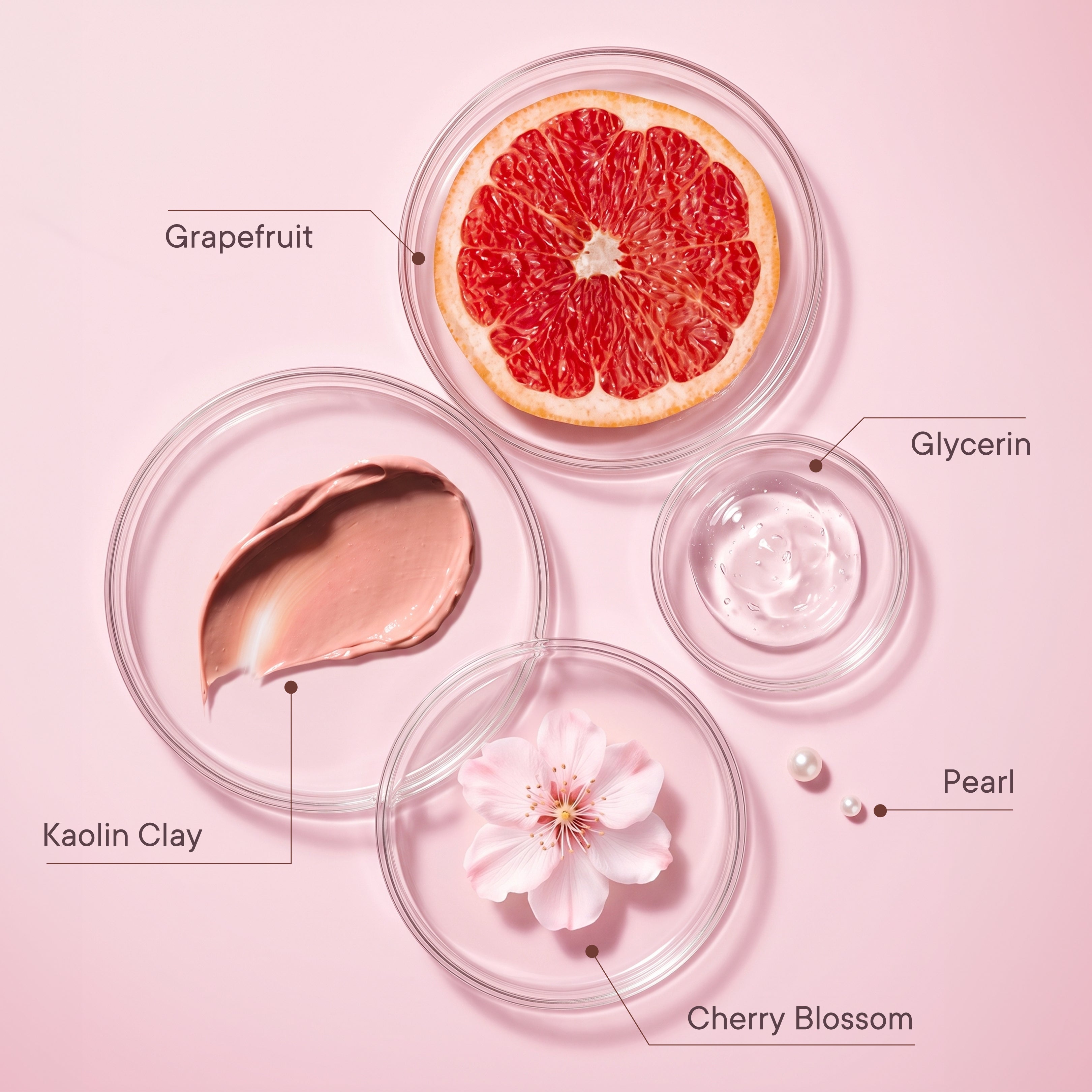 Brightening Pink Clay Mask with Cherry Blossom Radiance | De-tan & Removes Blackheads - 50 ML