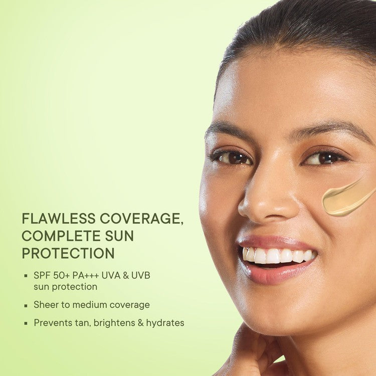 Daily Defense Tinted Sunscreen SPF 50 PA+++ with Avocado Vitamins C & E (Deep) - 50 ML (Copy)