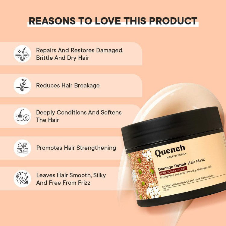 Damage Repair Hair Mask with Quinoa Protein - 200 ML
