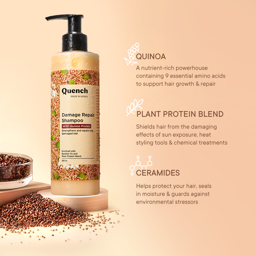 Damage Repair Shampoo with Quinoa Protein - 250 ML