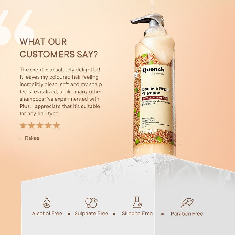 Damage Repair Shampoo with Quinoa Protein - 250 ML