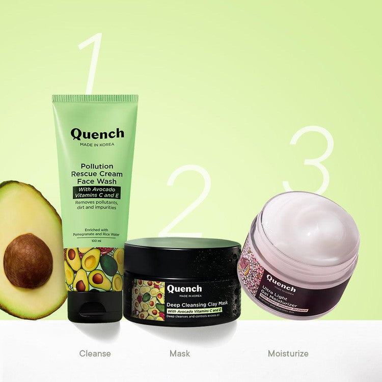Deep Cleansing Green Clay Mask with Avocado Vitamins C & E - 50 ml