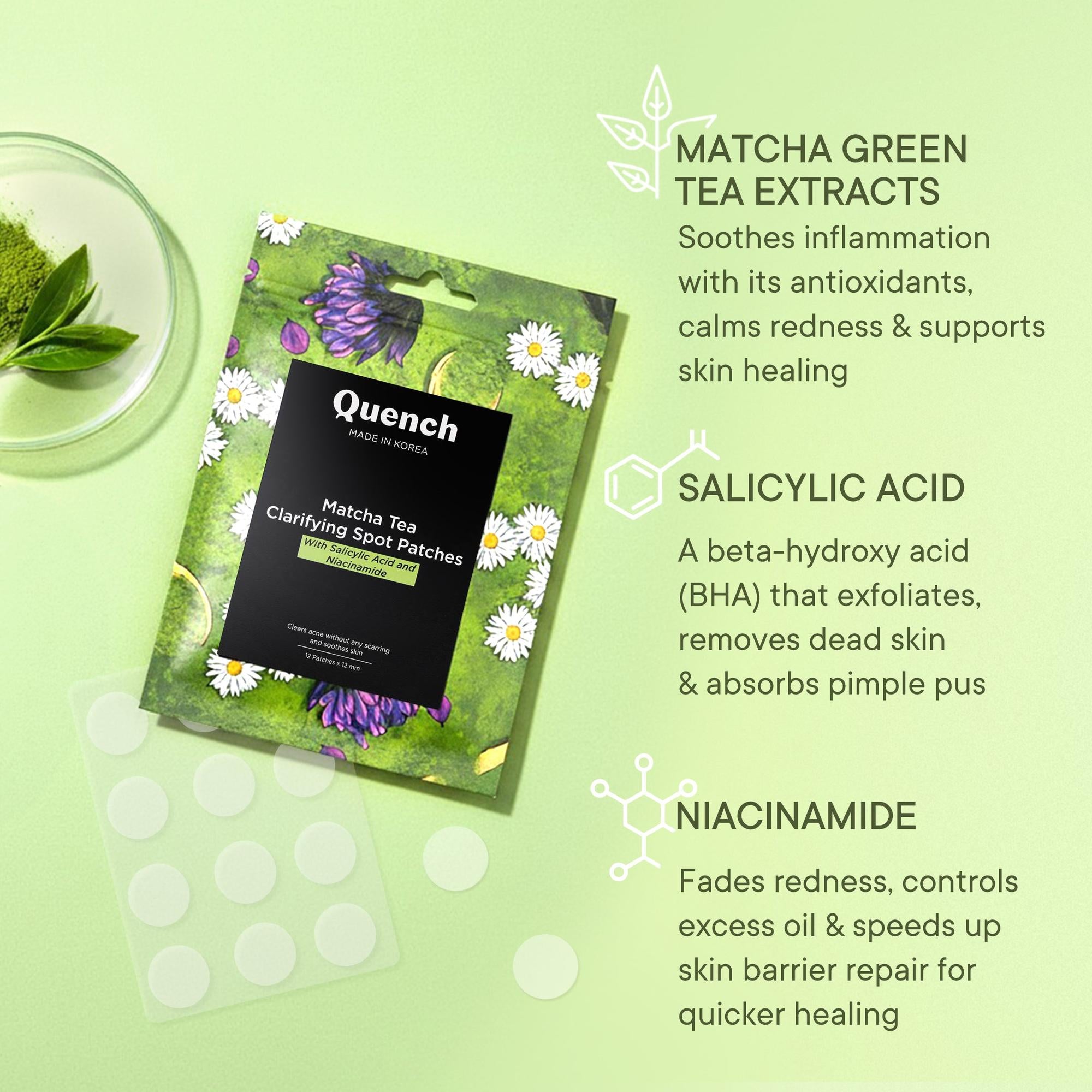 Matcha Tea Clarifying Acne Patches