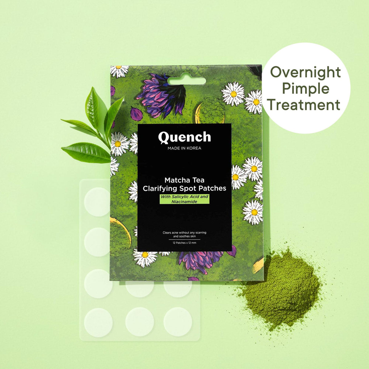 Matcha Pimple Patch for Acne Spots | Quench Botanics