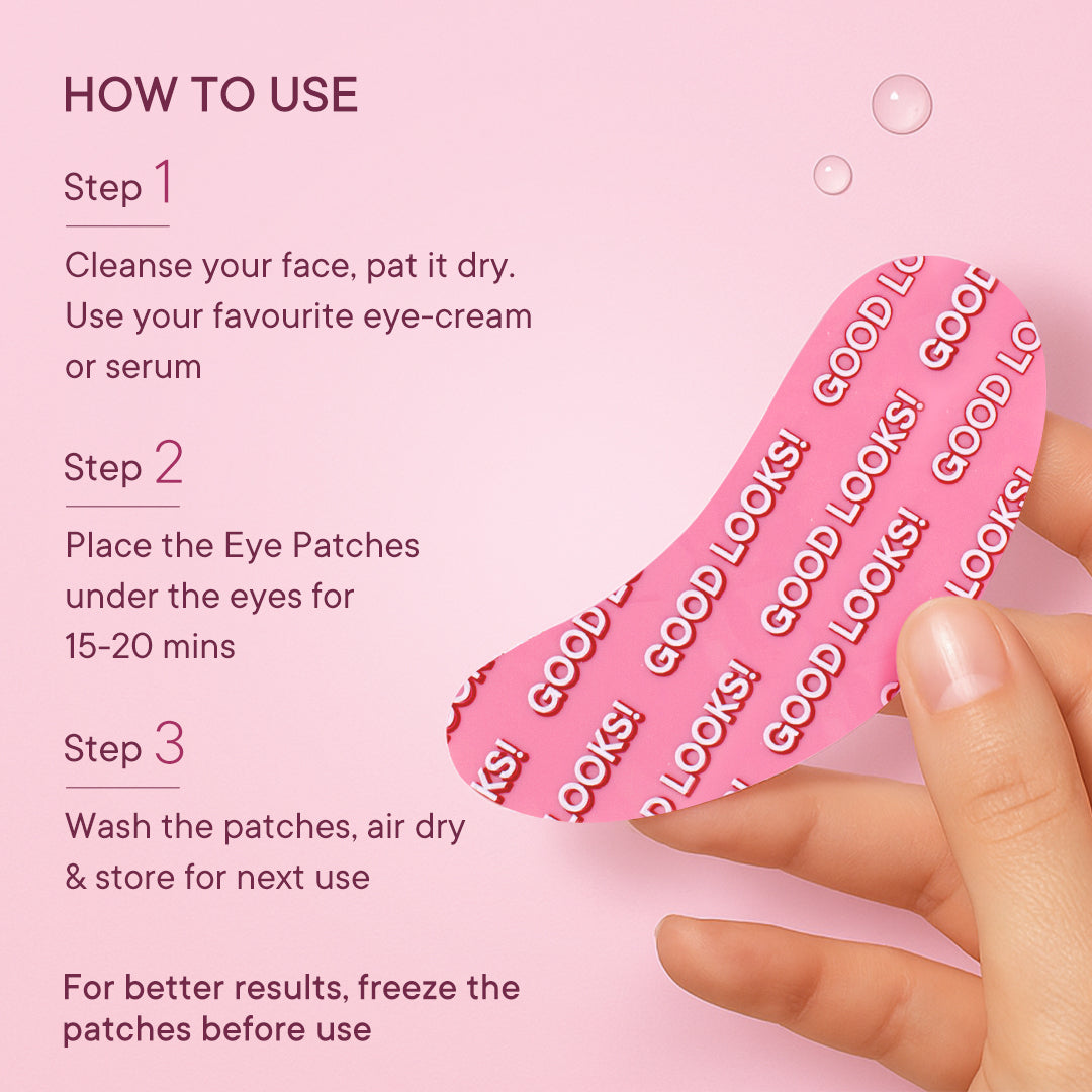 Quench Limited-Edition Reusable Eye Patches - Good Looks!