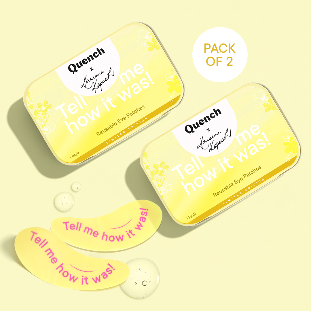 Quench Limited-Edition Reusable Eye Patches - Tell me how it was!