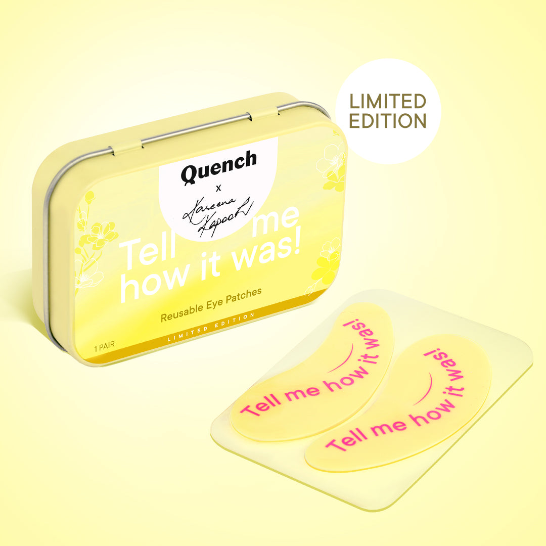 Quench Limited-Edition Reusable Eye Patches - Tell me how it was!