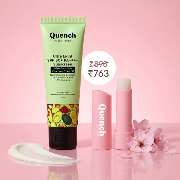 Quench Sunscreen SPF Duo: SPF 50 PA++++ | Quench Botanics