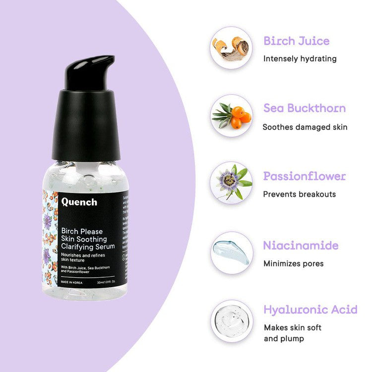 Skin Soothing Clarifying Serum with Birch Juice Enzymes - 30 ML