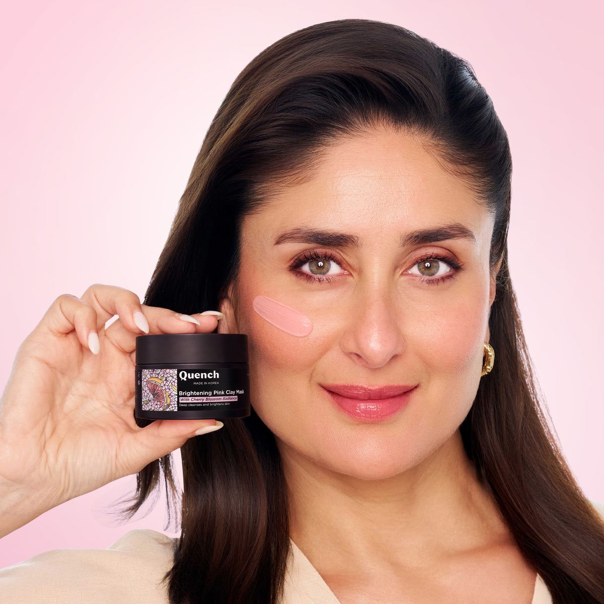 Brightening Pink Clay Mask with Cherry Blossom Radiance | De-tan & Removes Blackheads - 50 ML