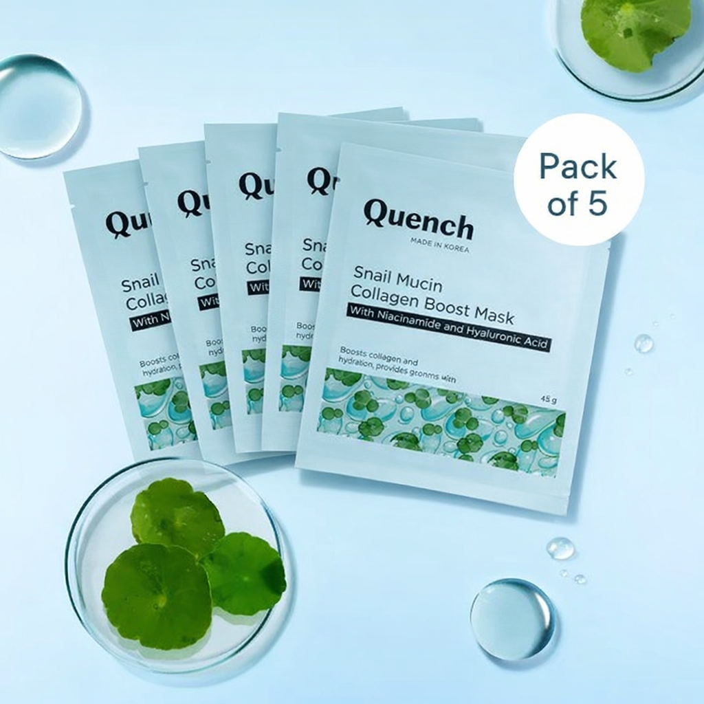 Snail Mucin Collagen Boost Mask (Pack of 5)