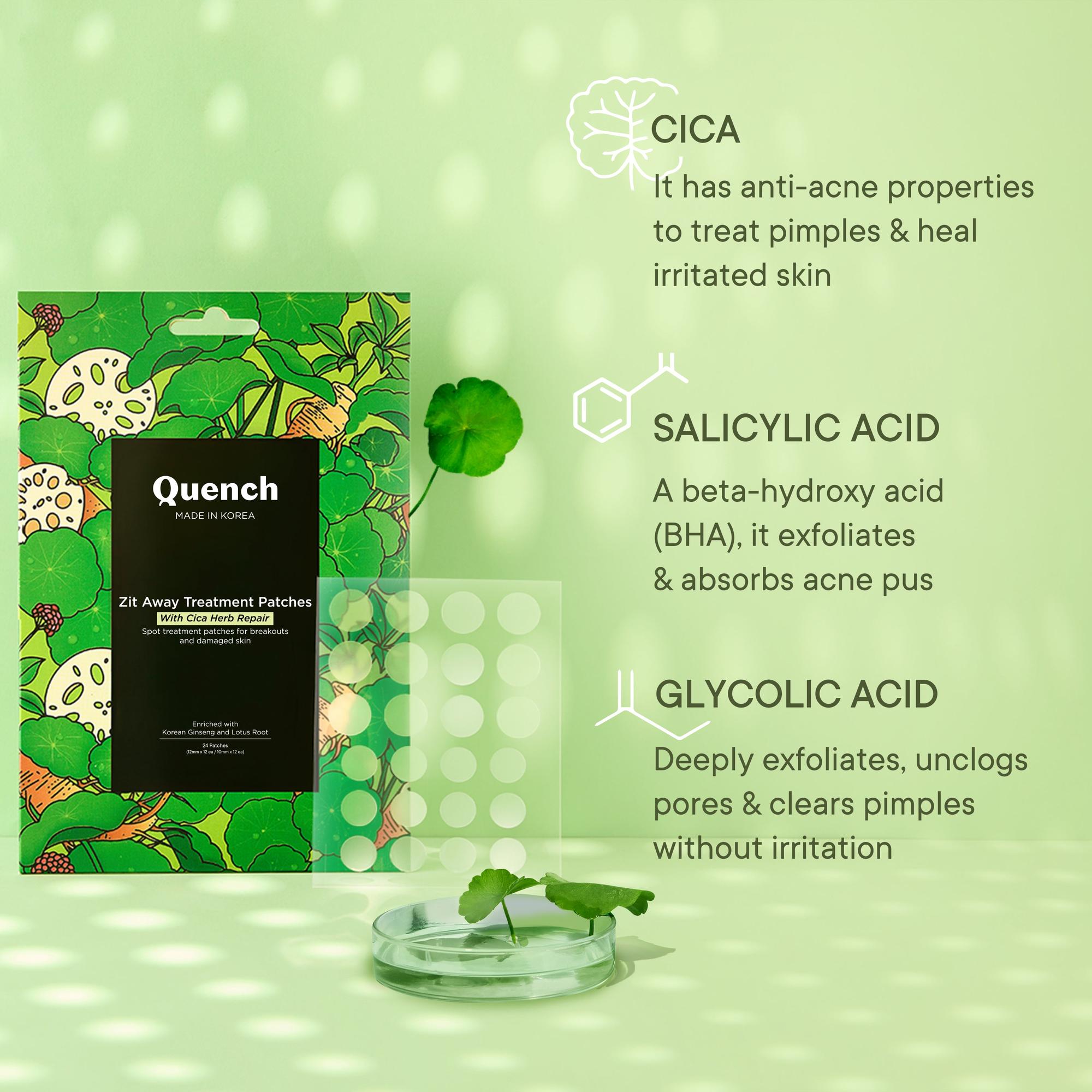 Zit Away Treatment Patches with Cica Herb Repair - 24 PATCHES