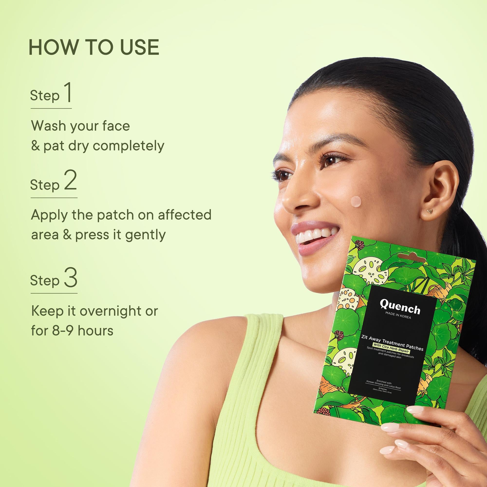 Zit Away Treatment Patches with Cica Herb Repair - 24 PATCHES