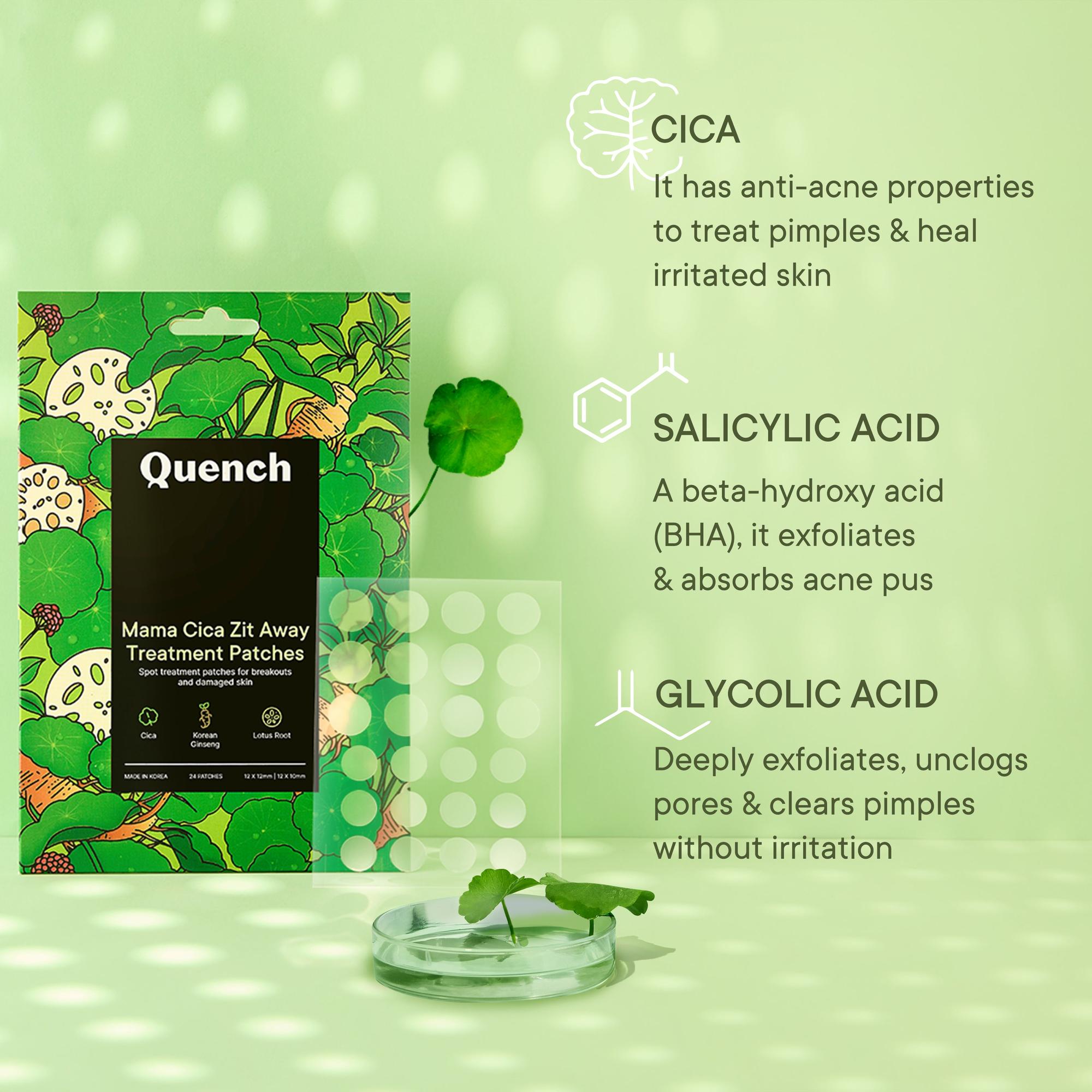 Zit Away Treatment Patches with Cica Herb Repair - Pack of 1 (24 PATCHES)